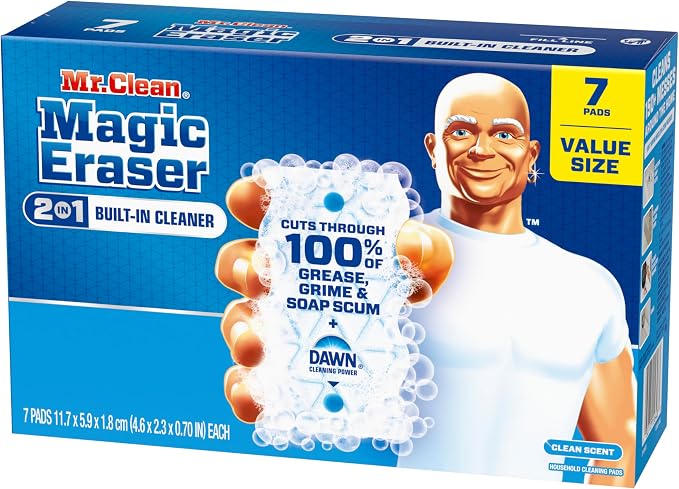 Mr. Clean Magic Eraser Foaming Sponge, All Purpose Cleaner, Dawn Cleaning Power - Image 13