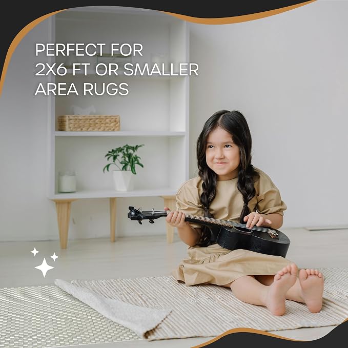 Nevlers 2'x6' Under Rug Non Slip Pad | White PVC Foam Non Slip Rug Pads | Open - Image 9