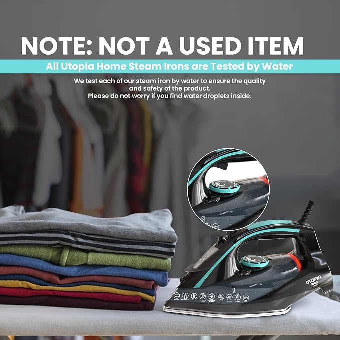 Utopia Home Steam Iron for Clothes - Image 6