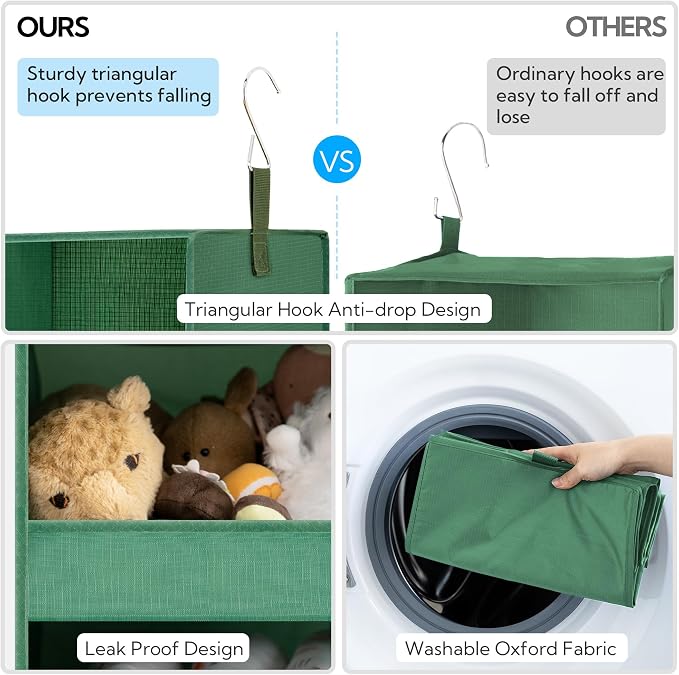 GRANNY SAYS 3-Shelf Closet Organizers and Storage, Foldable Hanging Closet - Image 5