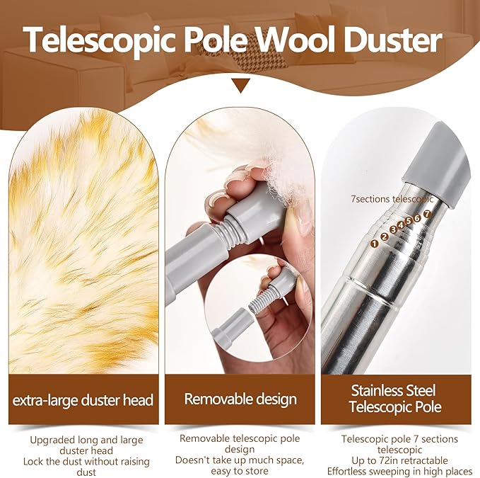 Lambswool Duster for Cleaning - Image 3