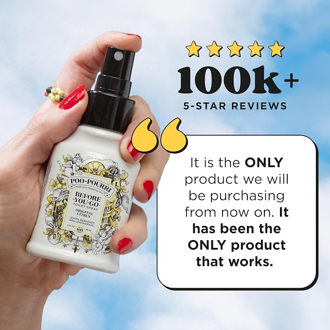 Poo-Pourri Before-You-Go Toilet Spray, Original Citrus, 2 Fl Oz, Bathroom Odor - Image 3