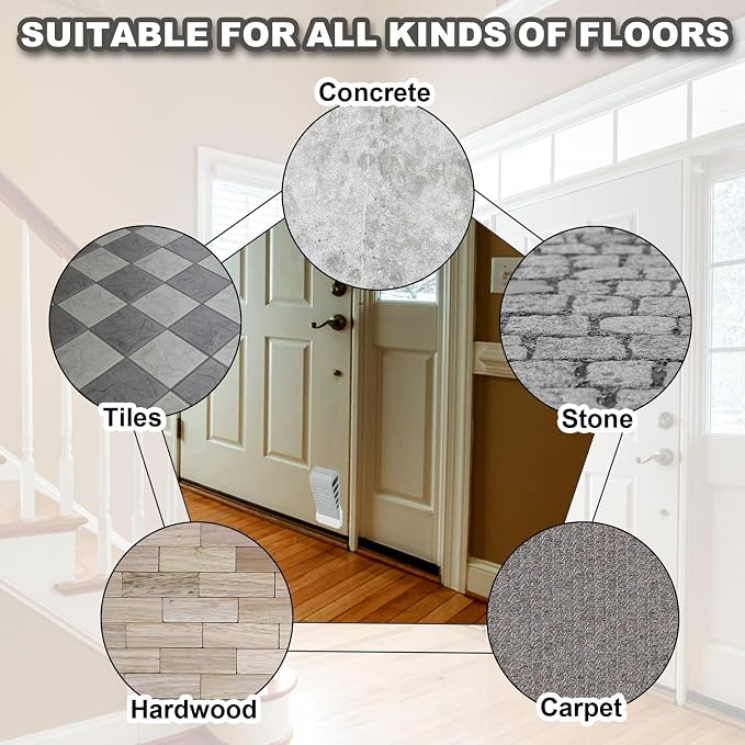 PATIKIL Rubber Door Stoppers for Bottom of Door, Door Wedge Stopper - Image 5