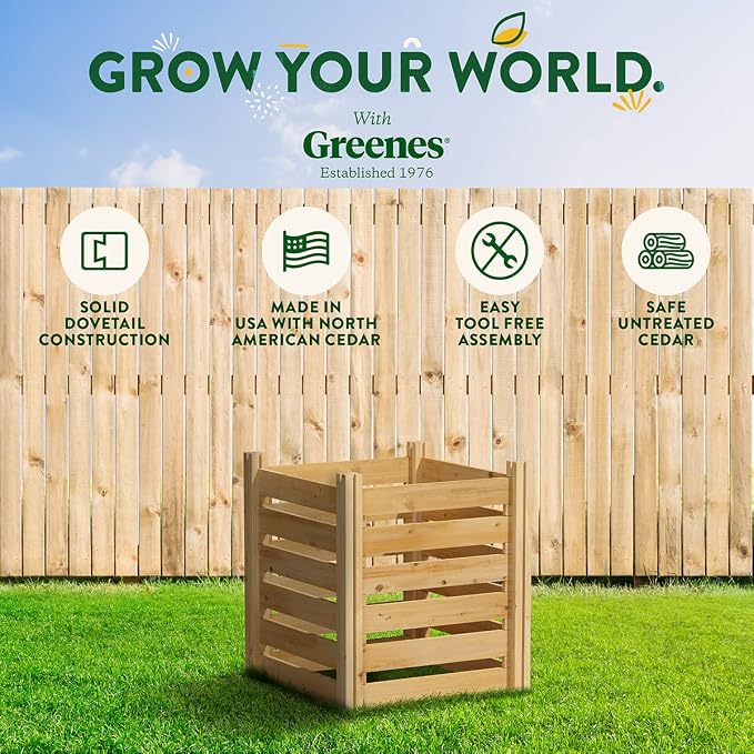 Greenes Fence Cedar Wood Composter - Image 6