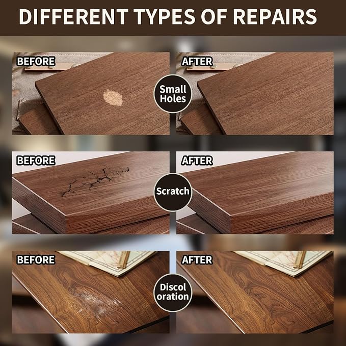 Wood Repair Kit, Furniture Repair Kit Scratch Cover - Image 4