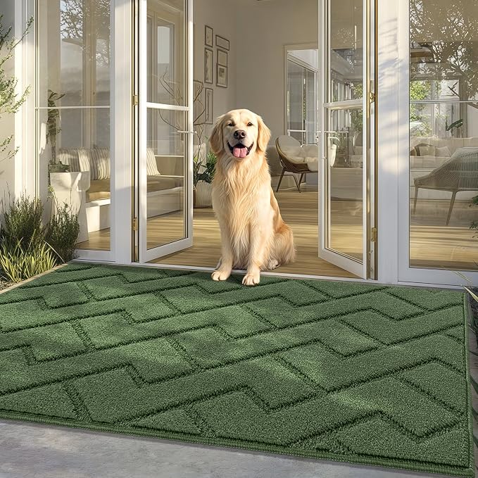 hicorfe Front Door Mat Outside Entrance, Stain and Fade Resistant, Non Slip by Hicorfe