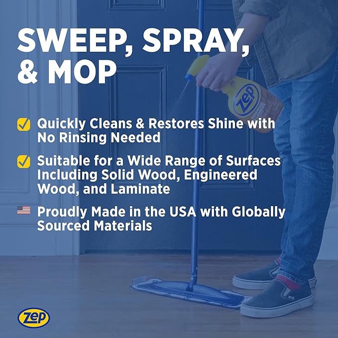 Zep Hardwood and Laminate Floor Cleaner - 32 oz - ZUHLF32 - Removes Spots - Image 4