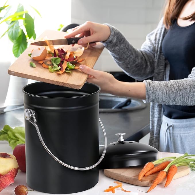 Utopia Kitchen Compost Bin for Kitchen Countertop, 1.3 Gallon Compost Bucket - Image 5