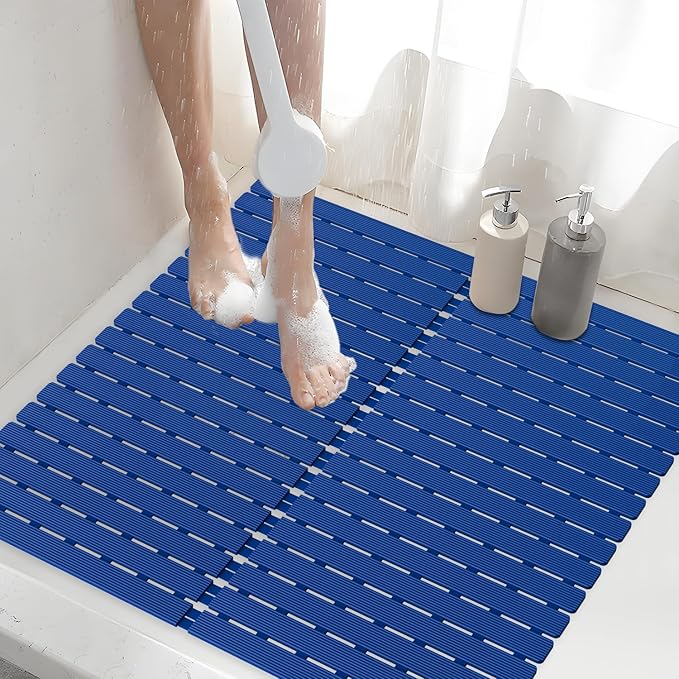 Shower Mat Non-Slip Bath Mat for Tub Floor & Stall by BYTANA