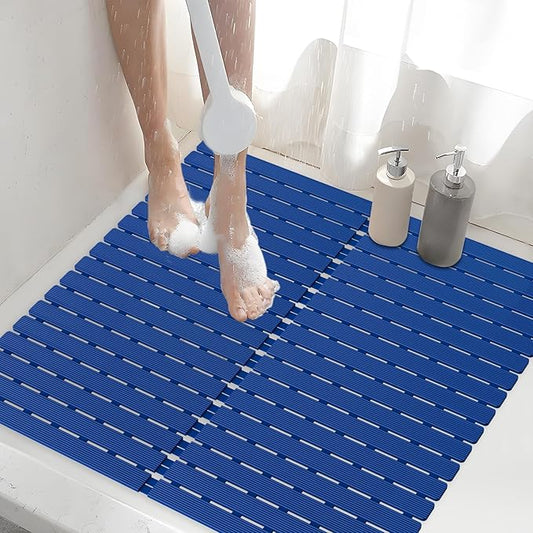 Shower Mat Non-Slip Bath Mat for Tub Floor & Stall by BYTANA