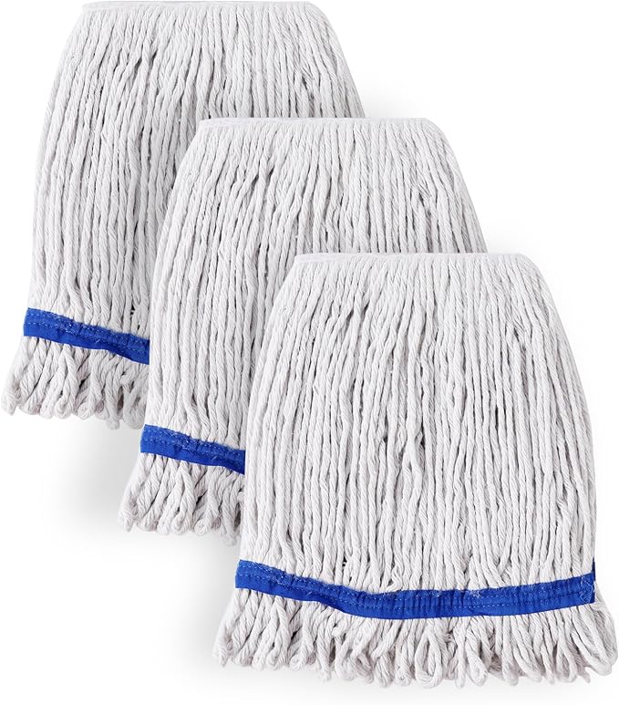 Eyliden 3 Pack Mop Heads Replacement, Universal Commercial Mops by Eyliden