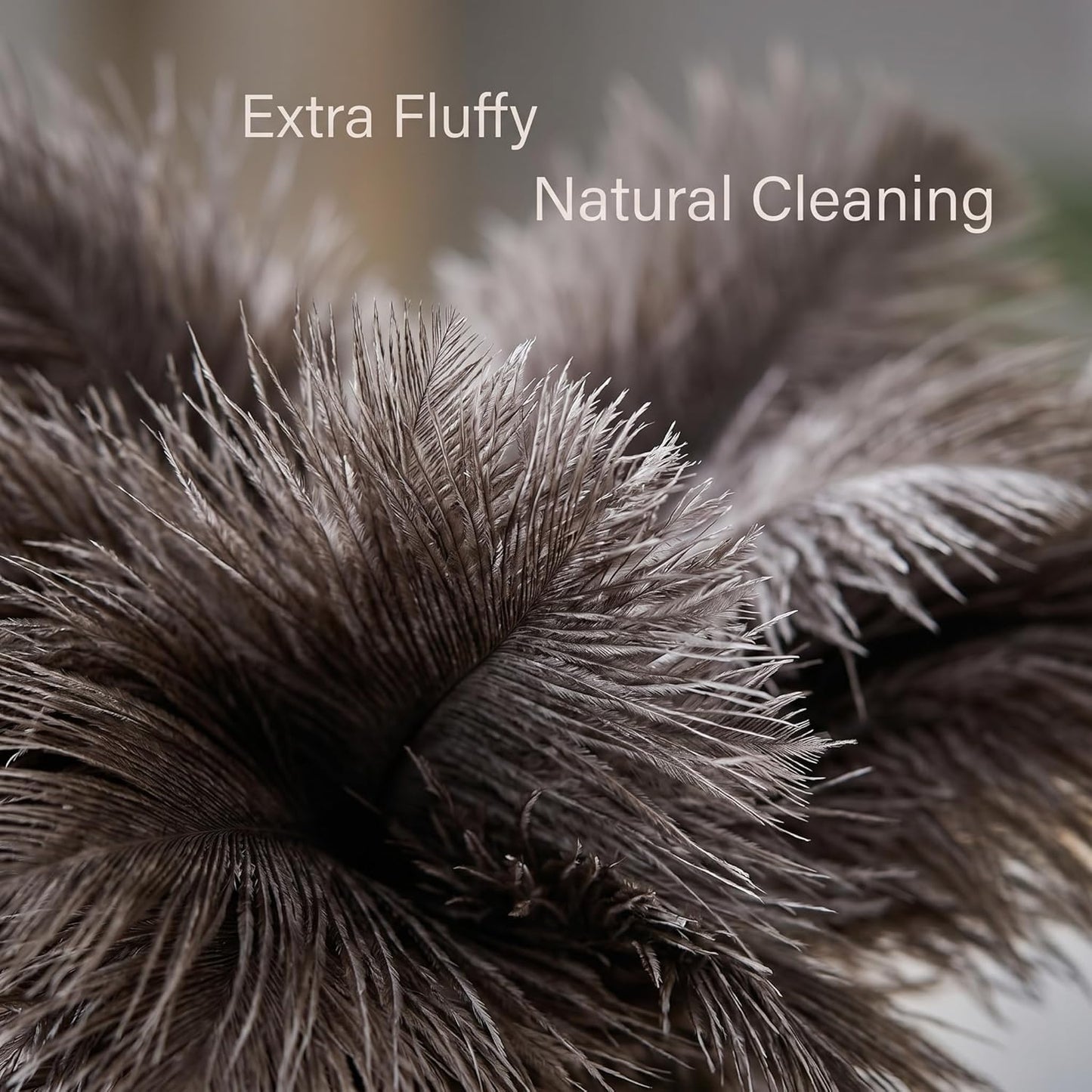 2 Pcs Ostrich Feather Duster Retractable Feather Dusters for Cleaning, Washable, Handheld Duster for Home, Car, Office, Desk, Blinds & Keyboard