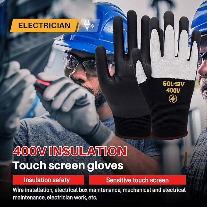 400V Electrical Gloves For Electrician XL - Image 2