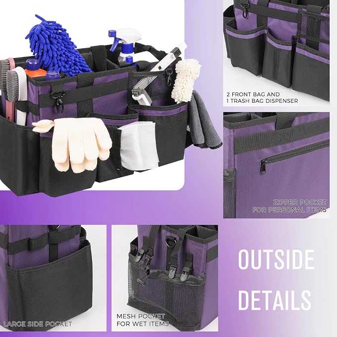 Wearable Cleaning Caddy, Cleaning Caddy Supplies Organizer - Image 3