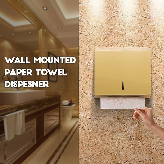 Wall Mounted Stainless Steel Paper Towel Dispenser - Image 6