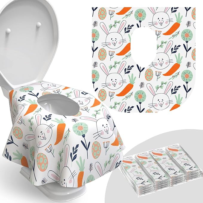 Disposable Toilet Seat Cover for Travel – 20 Pack by Relyo