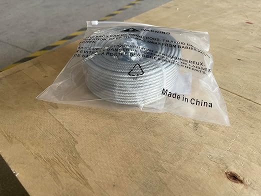 3/16" Wire Rope Kit, 100Ft PVC Coated Steel Cable Guide Wire Tensioner Strainer - Image 10