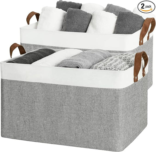StorageWorks 45L Large Storage Bins by StorageWorks