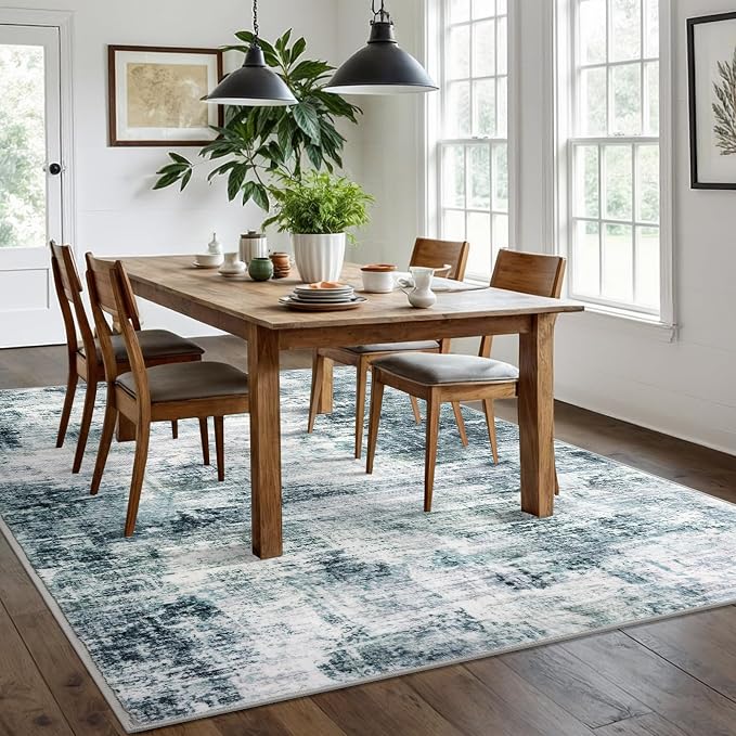 IOHOUZE Modern Abstract Area Rugs 6x9 Ft Washable Rugs - Image 2