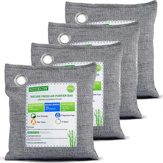 NIYIKOW Charcoal Bags Odor Absorber, Nature Fresh Bamboo Charcoal Air Purifying by Unknown