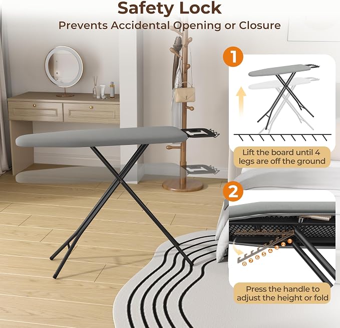 Yaheetech Foldable Ironing Board, Heavy Duty Iron Board - Image 7