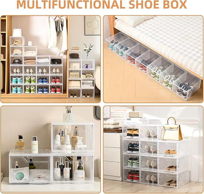 Modular XX-Large Shoe Organizer, 6 Pack Shoe Storage Organizer Easy to Assemble - Image 9