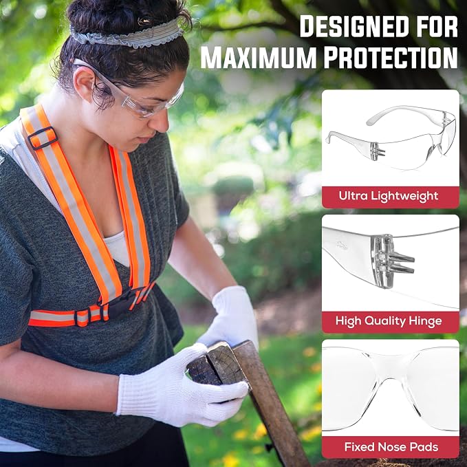SAFE HANDLER Hyline Anti-Fog Color Safety Glasses Variety, Impact Resistant - Image 5