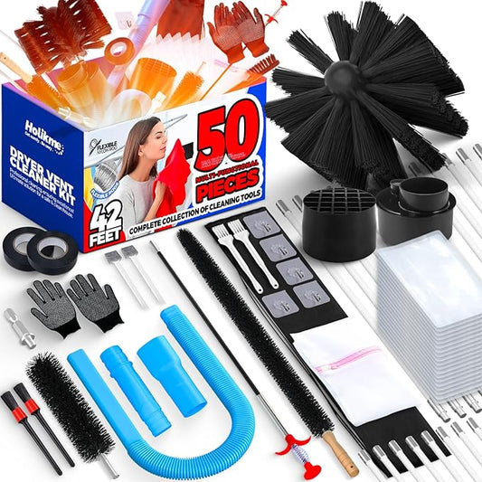 Holikme Dryer Vent Cleaner Kit Dryer Cleaning Tool Include Dryer Vent Brush by Holikme