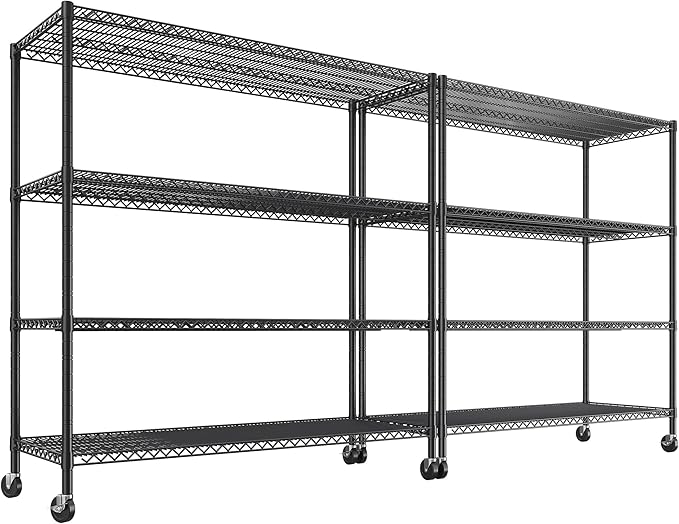REIBII 55.5''W Storage Shelves 2500LBS Wire Shelving Rack by REIBII