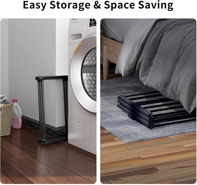 3 Tier Clothes Drying Rack, Foldable & Portable Clothing Drying Rack, - Image 4