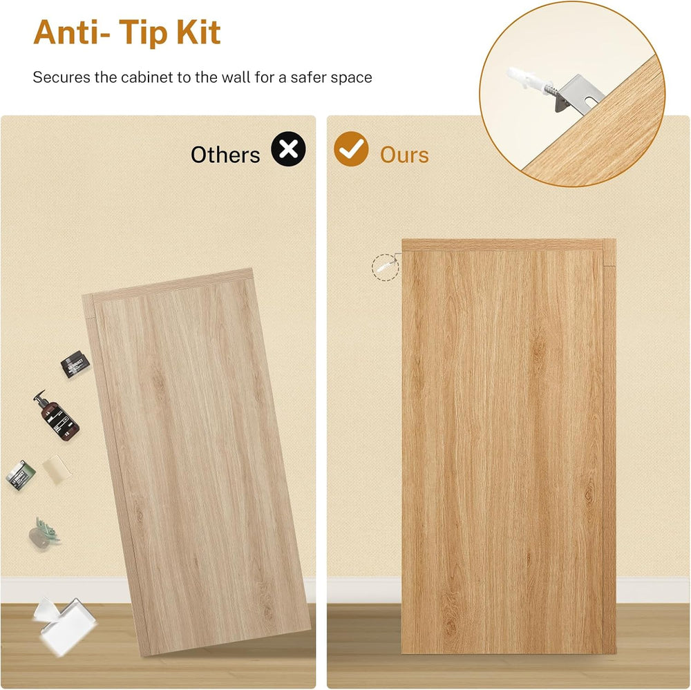 TEENFON 63" Dresser for Bedroom with 9 Drawers, Modern Dressers & Ch...