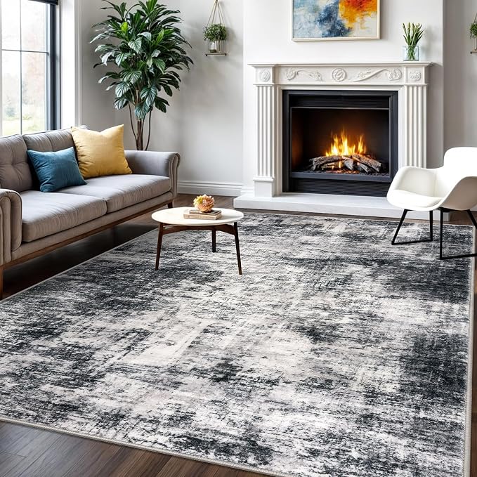 IOHOUZE Modern Abstract Area Rugs 6x9 Ft Washable Rugs by iOhouze