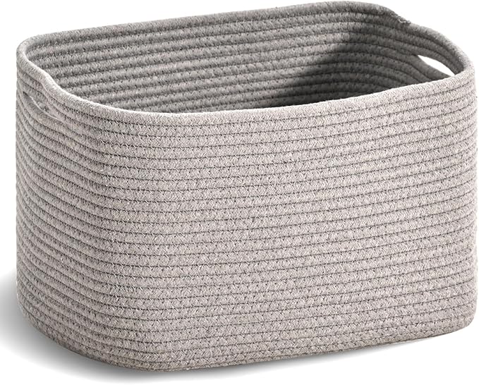 Woven Cotton Rope Storage Basket by ICERZCZ