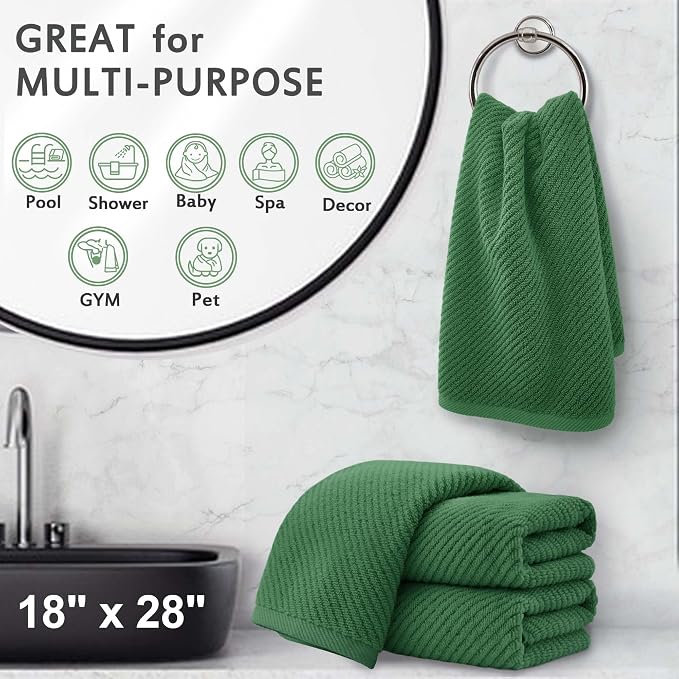 Green Hand Towels for Bathroom - Image 5