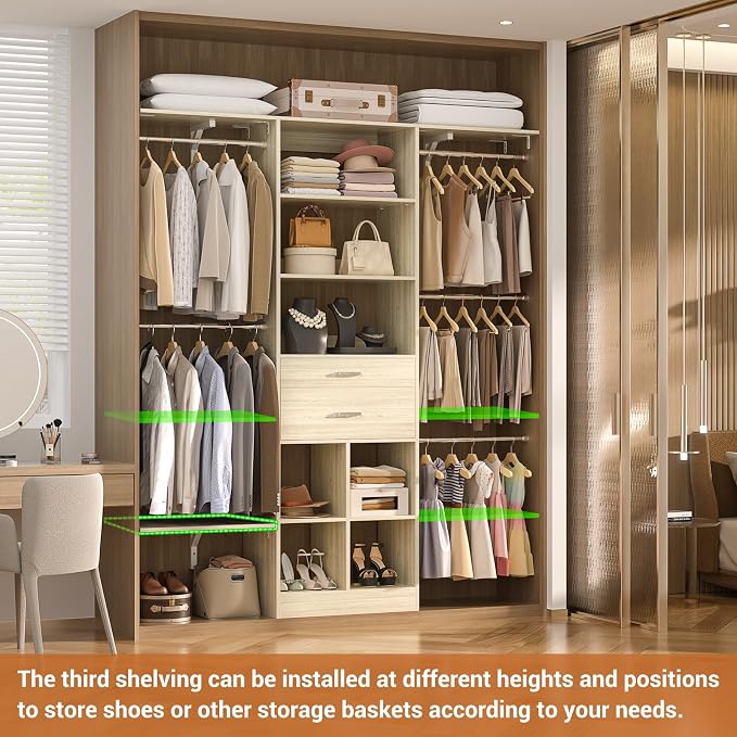 5FT Small Closet System, Baby Closet Organizer System - Image 5