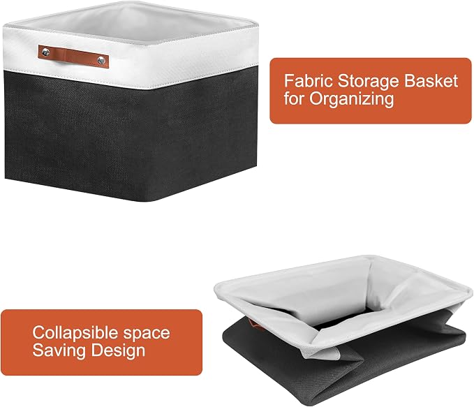 13in Open Fabric Storage Basket - Image 6
