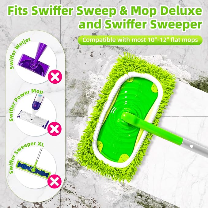 Reusable Dry Sweeping Cloths Microfiber Wet Pads Refill Compatible - Image 2