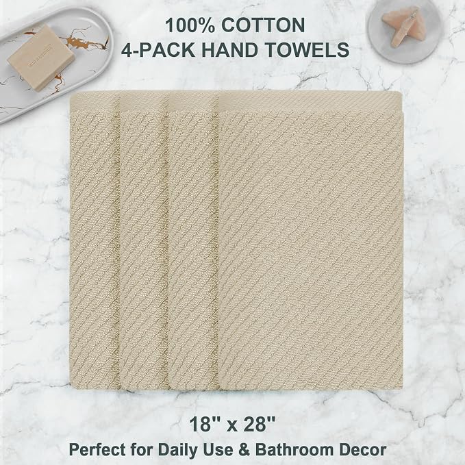VOOVA & MOVAS Taupe Hand Towels - Image 4