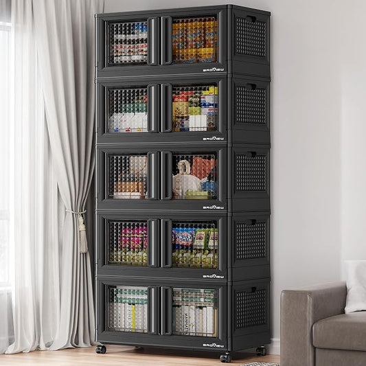 BROVIEW 500 Qt Stackable Storage Bins by BROVIEW-EnjoytheArtofLife