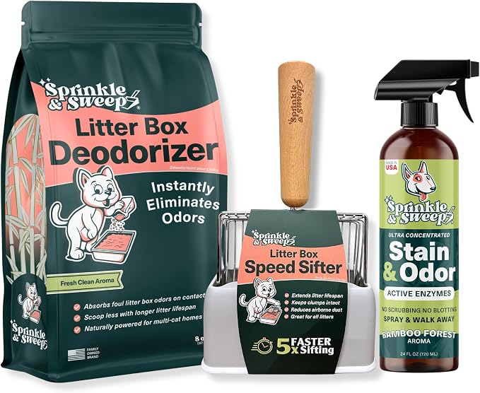 Sprinkle & Sweep Litter Box Deodorizer by SprinkleSweep