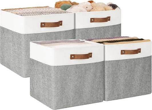 StorageWorks 13x13 Inches Storage Cube, Fabric Storage Bins by StorageWorks