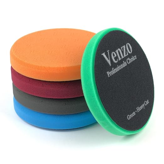 Venzo 6 Inch Buffing Polishing Pads, Buffing Polishing Kit, Polishing & Waxing by VENZO