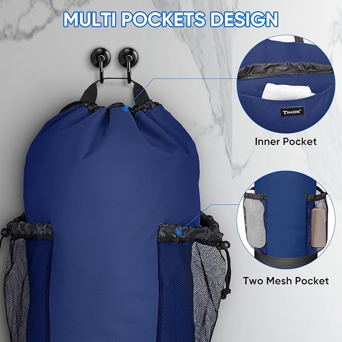 BALEINE 120L Laundry Bag Backpack, 900D Oxford Fabric Large Travel Laundry Bags - Image 3