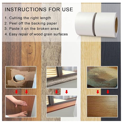 BOMEI PACK Wood Grain Repair Tape, Self Adhesive Repair Patch - Image 8