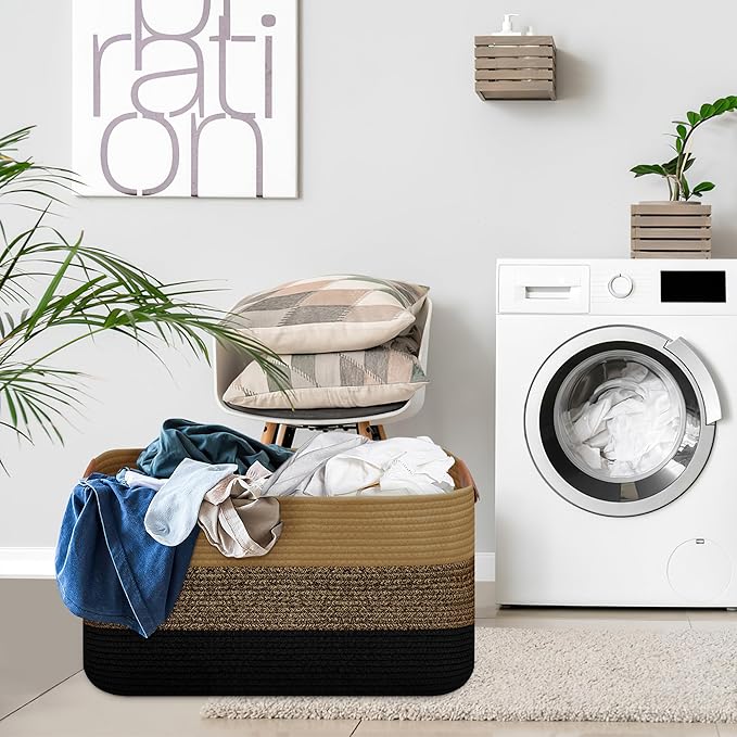 Large Collapsible Laundry Basket, Clothes Hamper - Image 7