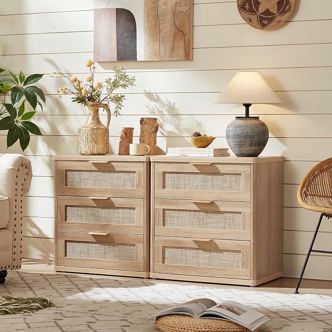 LEYAOYAO Rattan Night Stand - Image 9