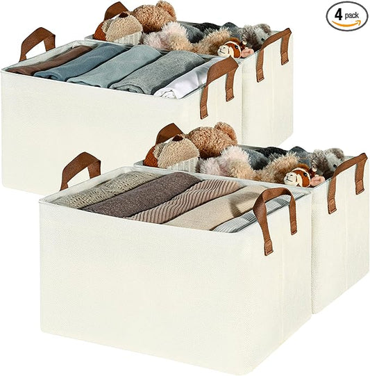 GRANNY SAYS Closet Storage Baskets, Collapsible Fabric Storage Bins by GRANNYSAYS