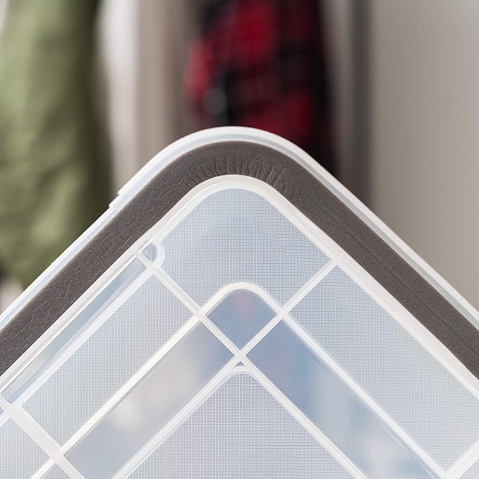 IRIS USA 47 Quart WEATHERPRO Plastic Storage Bins - Image 3