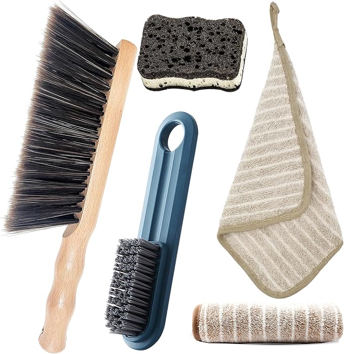 5pcsHand Broom Beech Wood Brush, Dust Brush, Duster by L%C3%96RW-L%C3%80NY