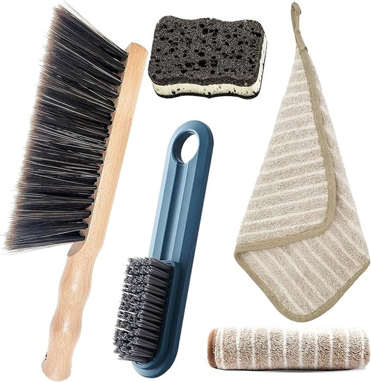5pcsHand Broom Beech Wood Brush, Dust Brush, Duster by L%C3%96RW-L%C3%80NY